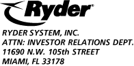 RYDER LOGO